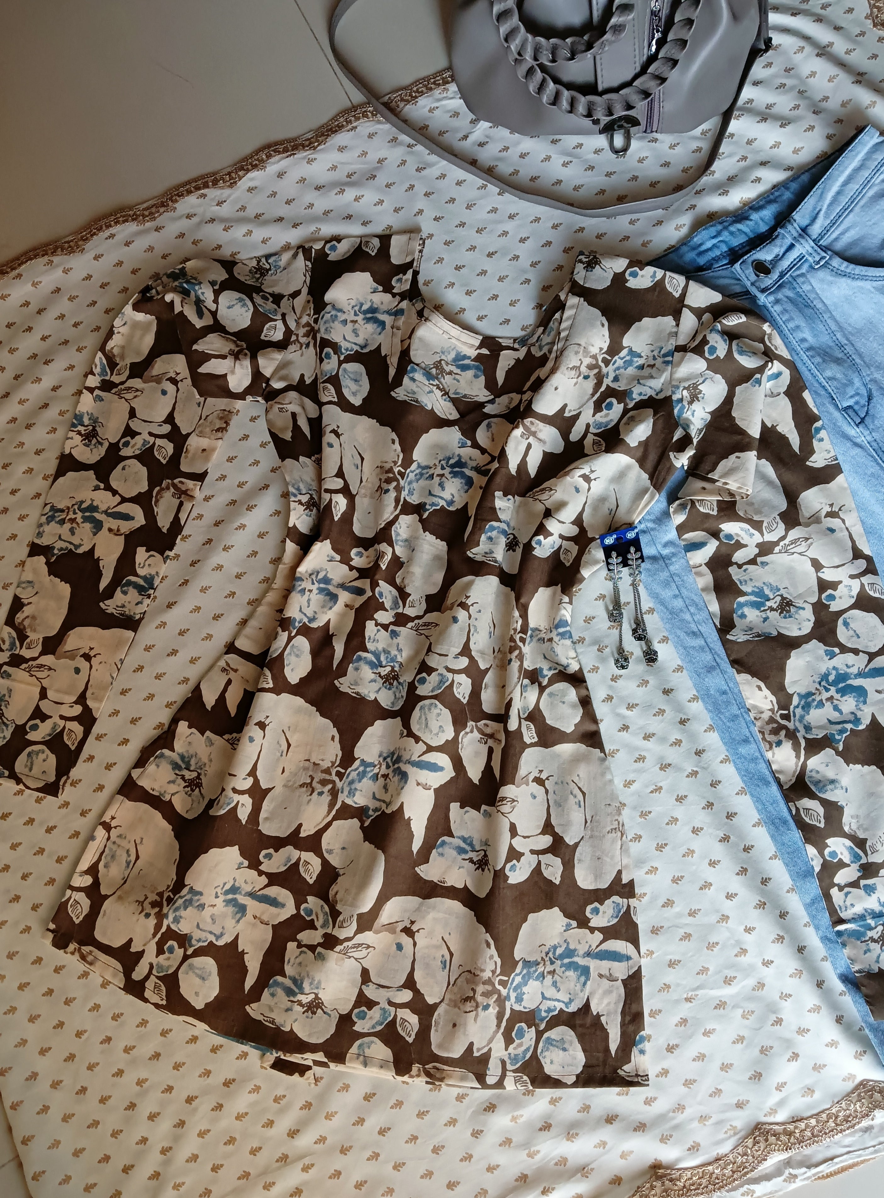 Floral Printed Kurti for Women | Soft Cotton Casual Wear Kurti