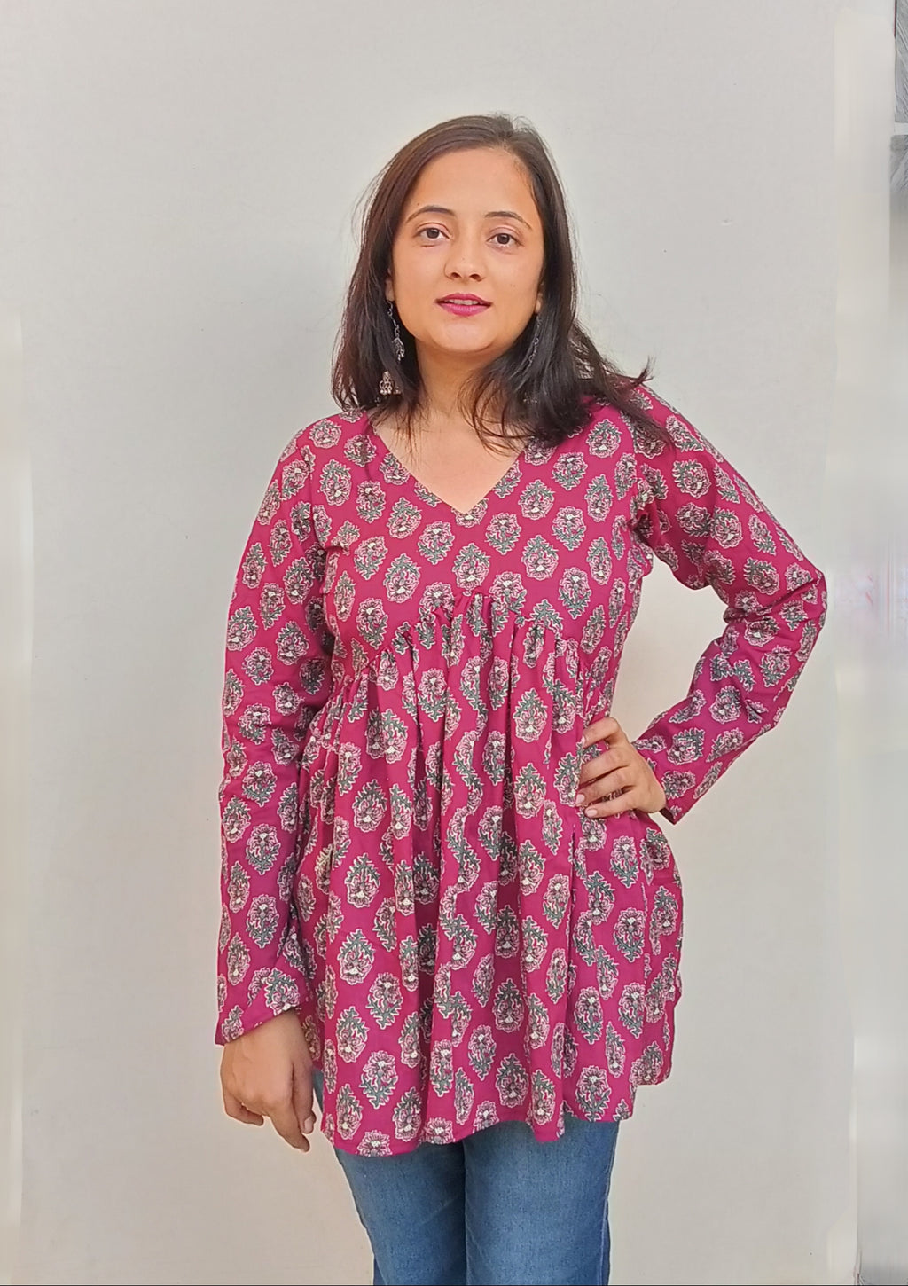 Maroon kurti
