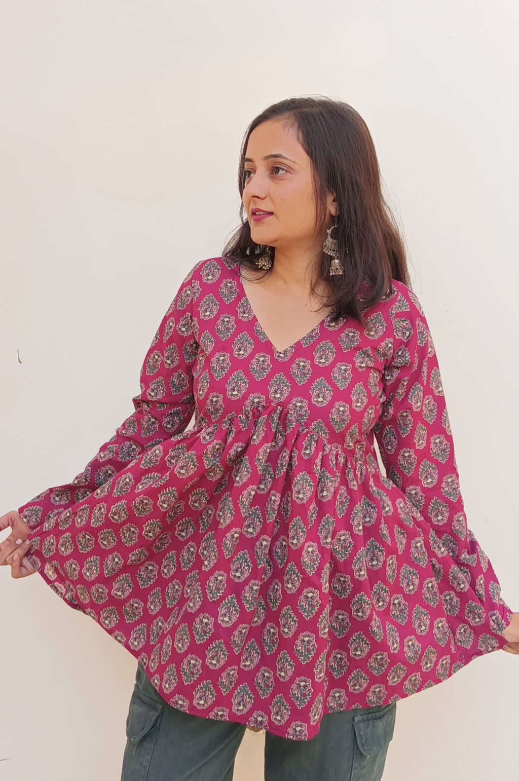 Maroon kurti
